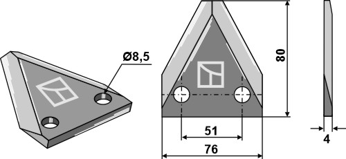 Futtermischwagenmesser