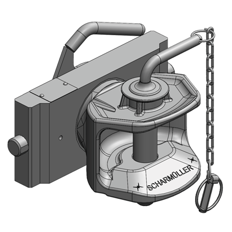 Traktorentechnik Anhängetechnik Scharmüller Zugmaul Standard mit Adapterplatte #03.2555.01-A02