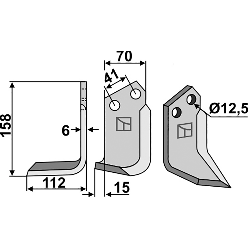 Palladino|Sandri 560104 Fräsmesser, linke Ausführung IHOF PAL-01L
