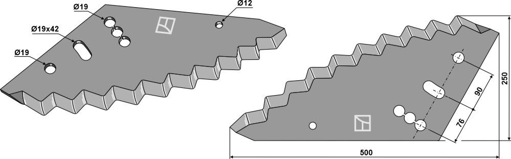 Futtermischwagenmesser