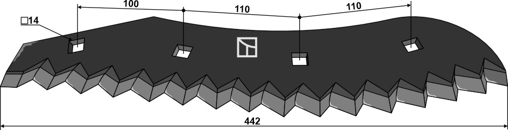 Futtermischwagenmesser - Hartmetallbeschichtet