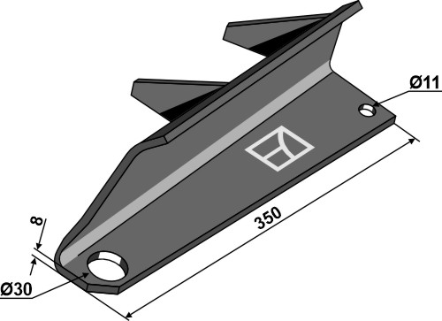 Streuflügel - links |69-10-001l Industriehof Scherenbostel | Streuflügel - links (69-10-001l)