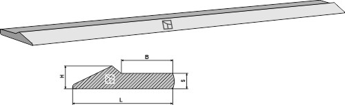 Schürfschiene HB500 - 101x46x6000