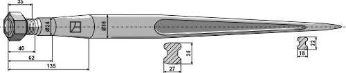 Frontladerzinken 1200mm