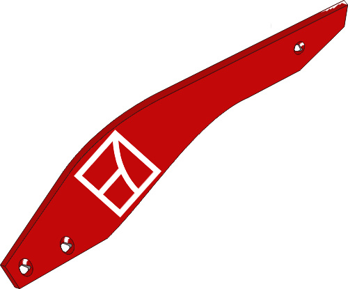 38.0116 Pflugteil Streichblech-Streifen - links (PR9.002.01) passend für Vogel und Noot