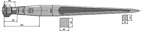 Frontladerzinken 1250mm