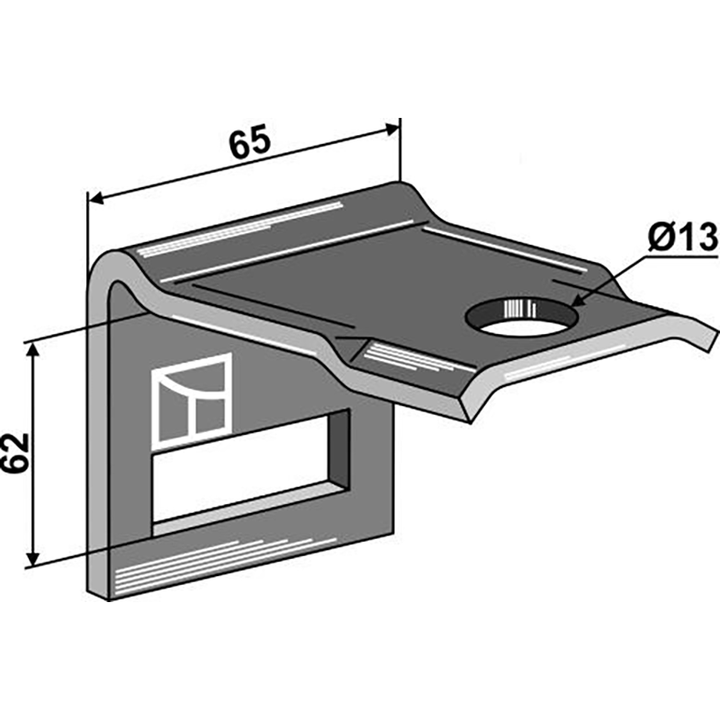Landwirtschaft Bodenbearbeitung Grubber Schare & Leitbleche Halter für Zinken 45 x 12 Landwirtschaft Bodenbearbeitung Grubber Schare & Leitbleche Halter für Zinken 45 x 12