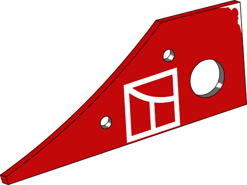38.0125 Pflugteil Anlagenspitze - rechts (PR9.130.03) 38.0125 Pflugteil Anlagenspitze - rechts (PR9.130.03) passend für Vogel und Noot