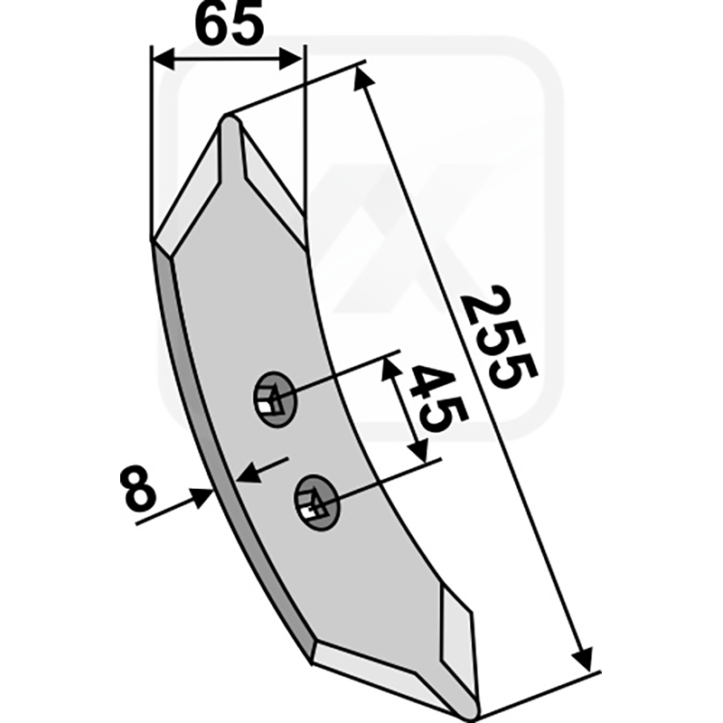 Landwirtschaft Bodenbearbeitung Grubber Schare & Leitbleche Huard-Schar Huard