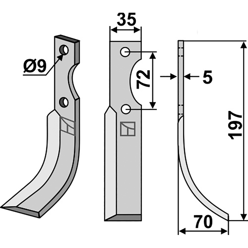 Nibbi Decimo Fräsmesser, rechte Ausführung IHOF NID-11R