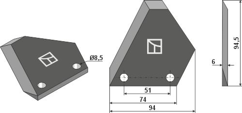 Futtermischwagenmesser