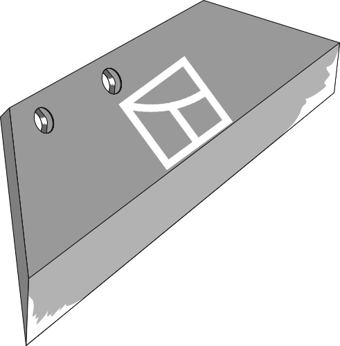 48.0019 Pflugteil Wechselspitzenschar - 14'' - links (—) 48.0019 Pflugteil Wechselspitzenschar - 14'' - links (—) passend für Överum