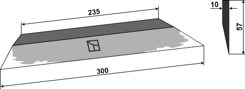 Seitenmesser 300mm