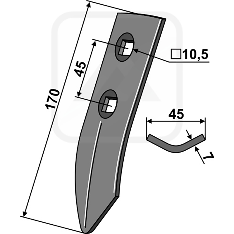 Landwirtschaft Bodenbearbeitung Grubber Schare & Leitbleche Schar Kverneland Landwirtschaft Bodenbearbeitung Grubber Schare & Leitbleche Schar Kverneland