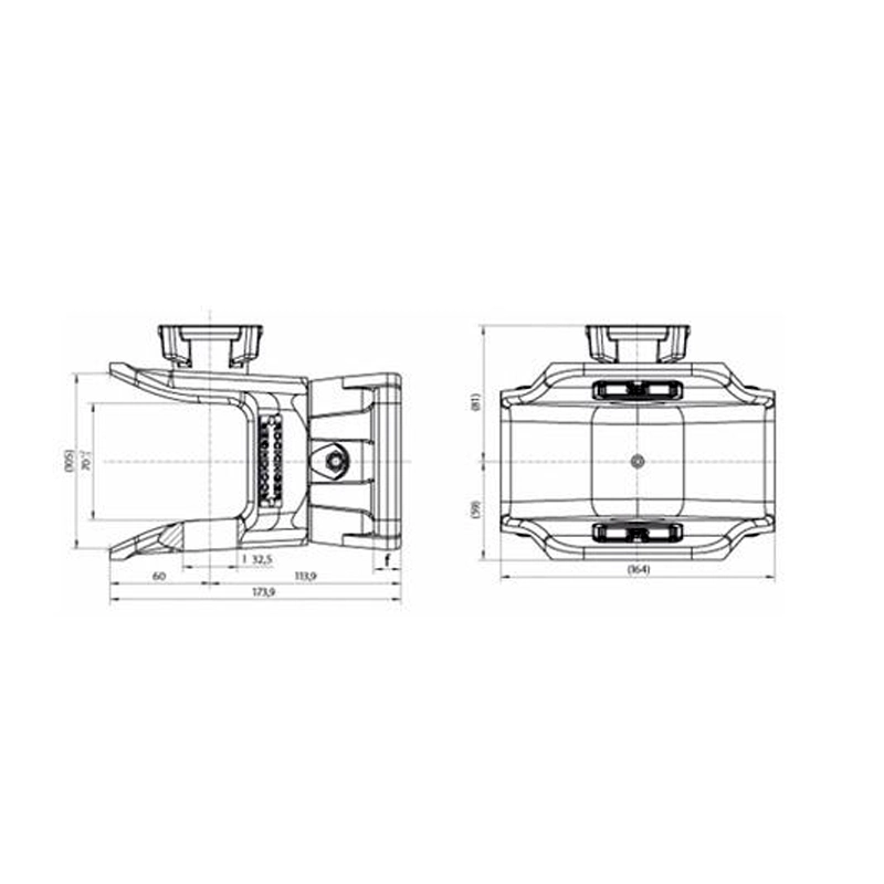 Manuelle Anhängekupplung Rockinger RO810B50505 mit Steckbolzen 160 x 100 Flansch