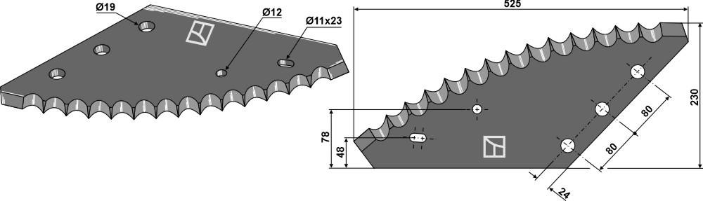 Futtermischwagenmesser