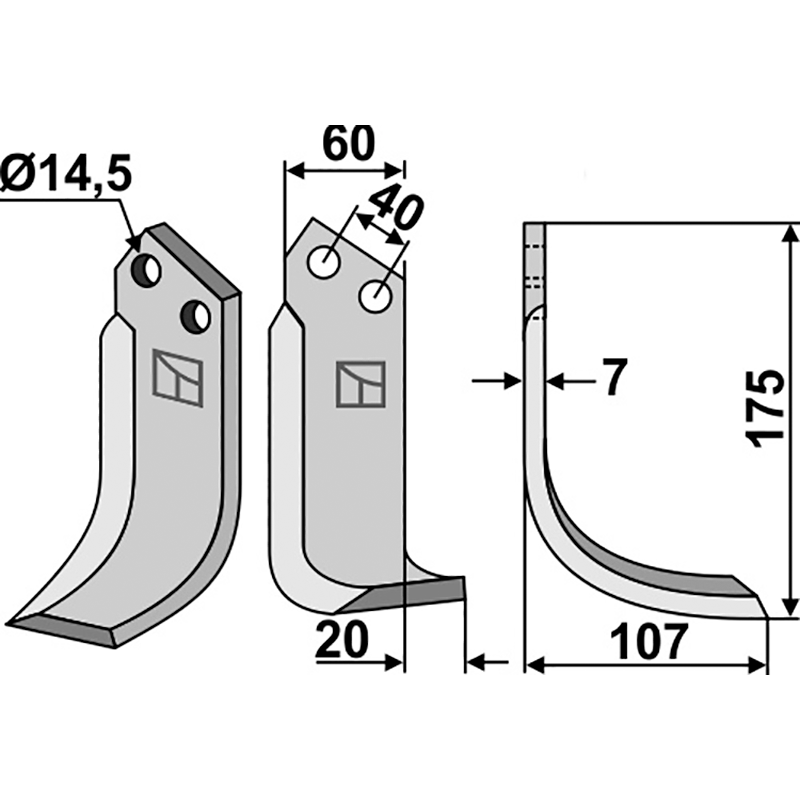Maletti MA1302177 Fräsmesser, rechte Ausführung IHOF MAL-19R
