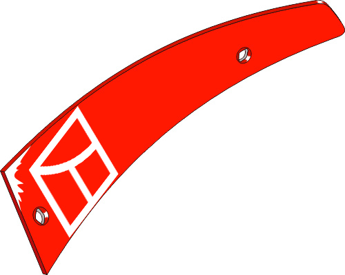 Pflugteil Streichblech-Streifen - links (H0403190) 34.0131 von Industriehof