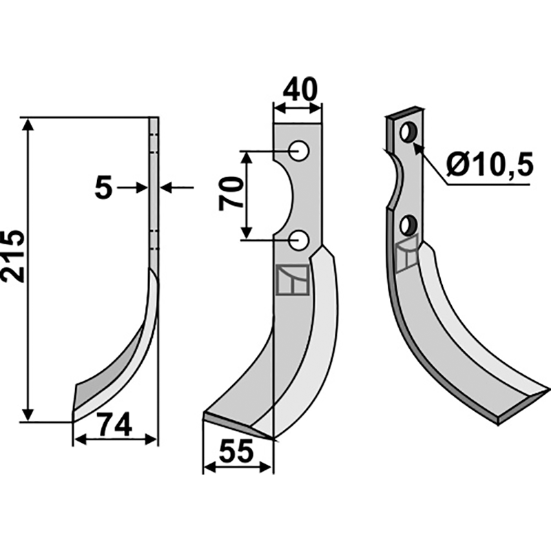 Benassi|S.E.P. BL90 - 644016|S/506-113/215319 Fräsmesser, linke Ausführung IHOF SEP-20L