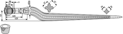 Silozinken 900mm