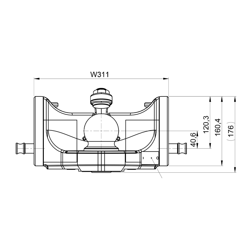 K 80 Kugel Scharmüller 05631151A11 Fendt Agco grau 