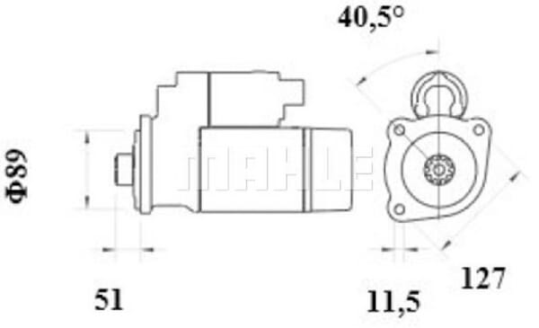 Mahle 12 V Anlasser 4 kW (MS974) img_2 Mahle 12 V Anlasser 4 kW (MS974) bild_2