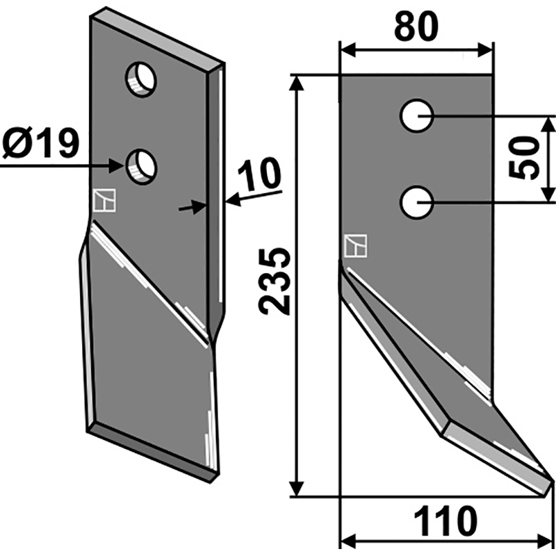 Kirpy Rotorzinken, linke Ausführung IHOF KIR-01L