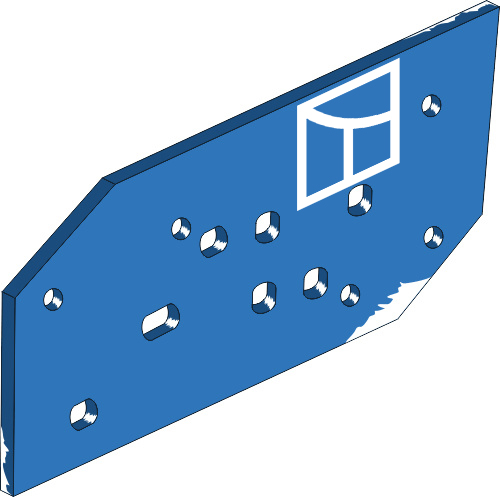 44.0016 Pflugteil Anlage Profi R - rechts 44.0016 Pflugteil Anlage Profi R - rechts passend für Frost