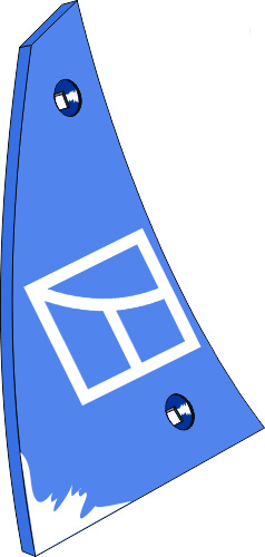 37.0010 Pflugteil Streichblech-Vorderteil VRP350WL - 8mm - links (2751.05.02) passend für Rabe