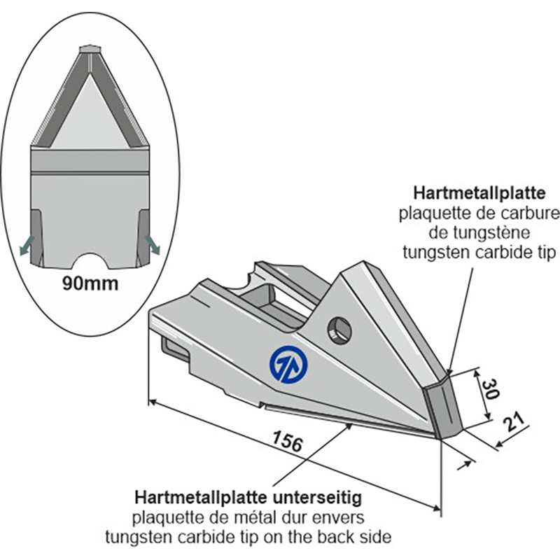 Landwirtschaft Bodenbearbeitung Grubber Schare & Leitbleche Wechselspitze - Saat und Dünger Landwirtschaft Bodenbearbeitung Grubber Schare & Leitbleche Wechselspitze - Saat und Dünger