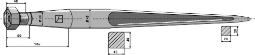Frontladerzinken 1400mm