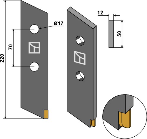 Schraubzinken - Hartmetall |101.ext-1182 Schraubzinken - Hartmetall (101.ext-1182)