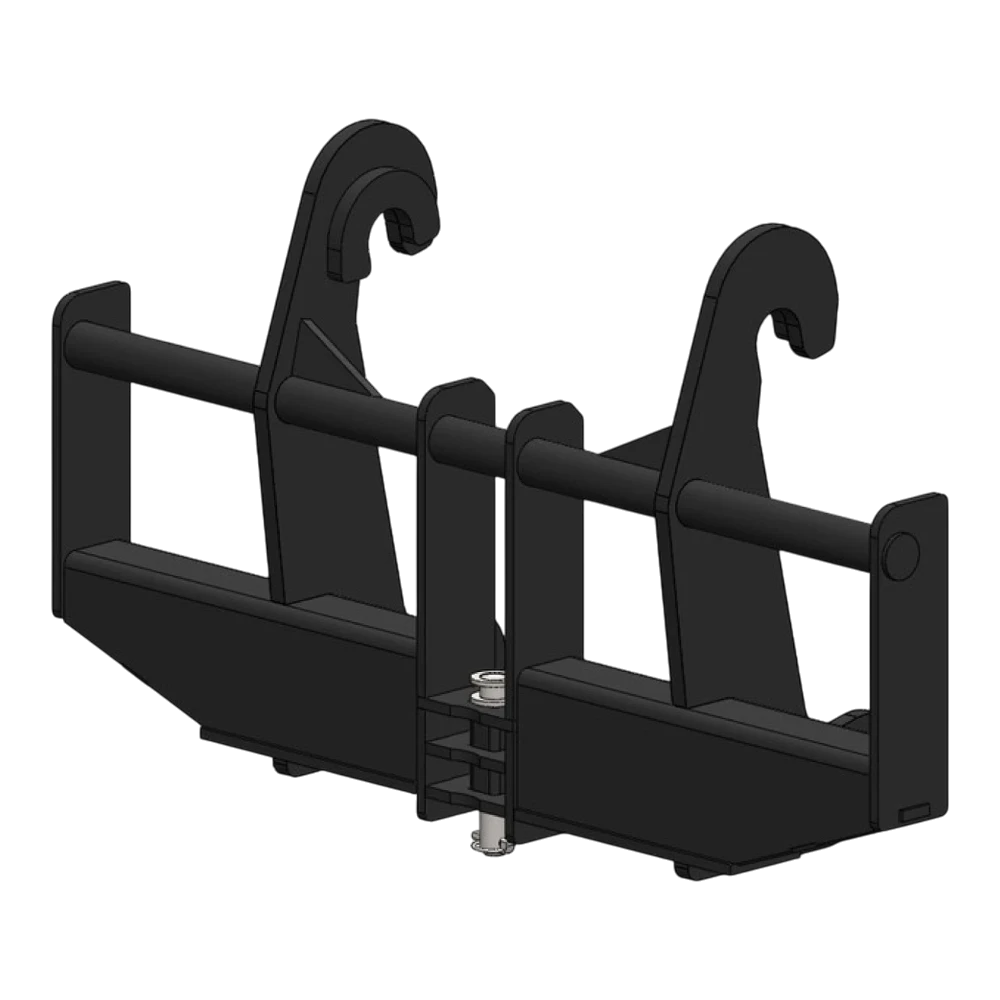 Adapterrahmen Caterpillar auf Merlo ZM2 – Adapteransicht 2