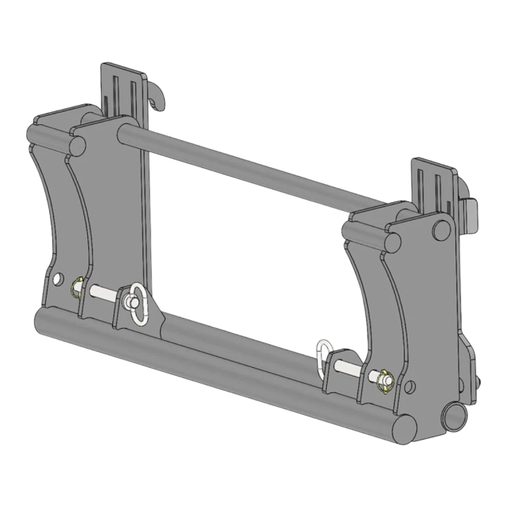 Adapterrahmen John Deere 300C 400 400C auf Euro – Adapteransicht 2