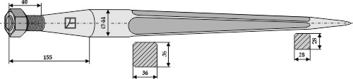 Frontladerzinken 840mm