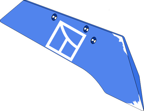 37.0029 Pflugteil Schnabelschar SSP293O - rechts (2700.10.01) 37.0029 Pflugteil Schnabelschar SSP293O - rechts (2700.10.01) passend für Rabe
