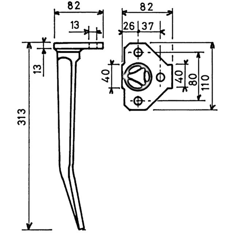 Kreiseleggenzinken Hinten Rh39Ar Amazone