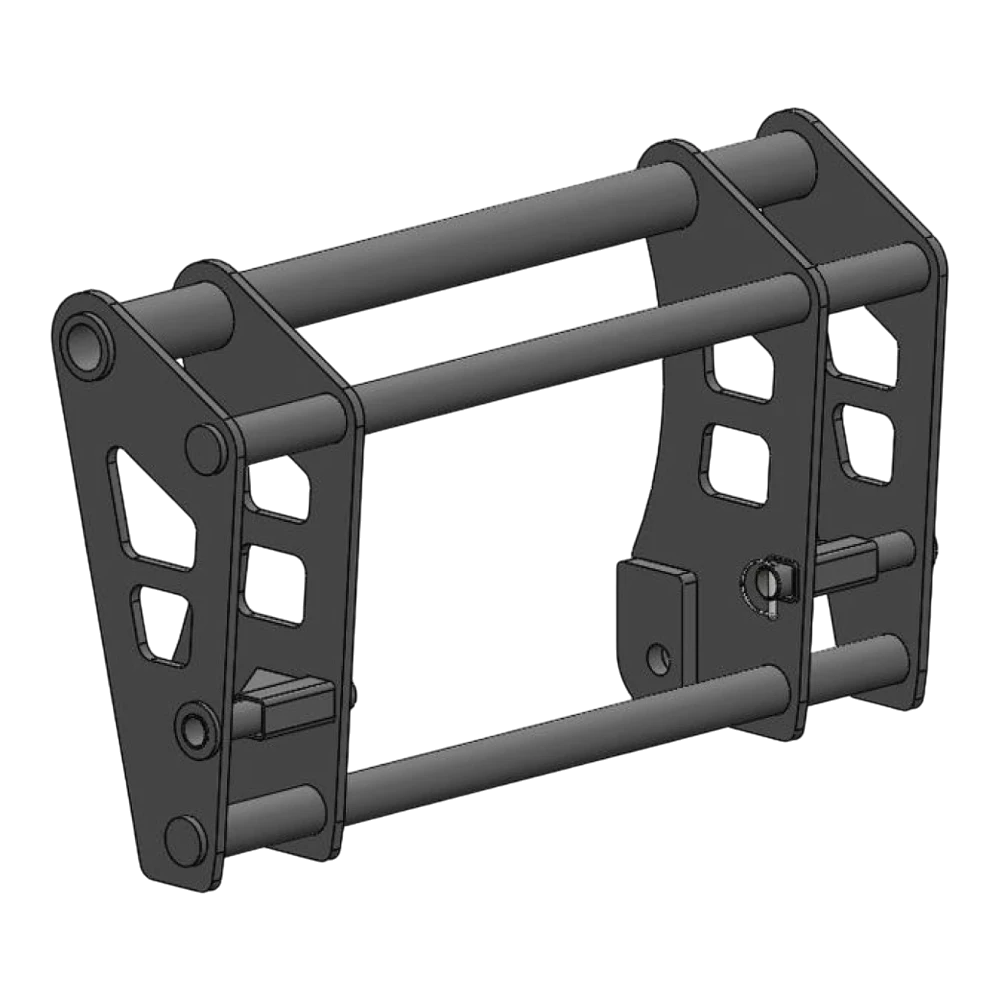 Adapterrahmen Bobcat, Massey Ferguson auf Dieci Nr. 2 – Adapteransicht 2