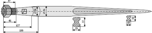 Frontladerzinken 1100mm