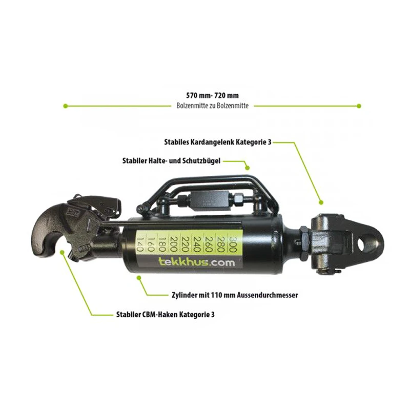 Top Qualität in Kategorie 3 Hydraulischer Oberlenker KAT 3 passend für John Deere