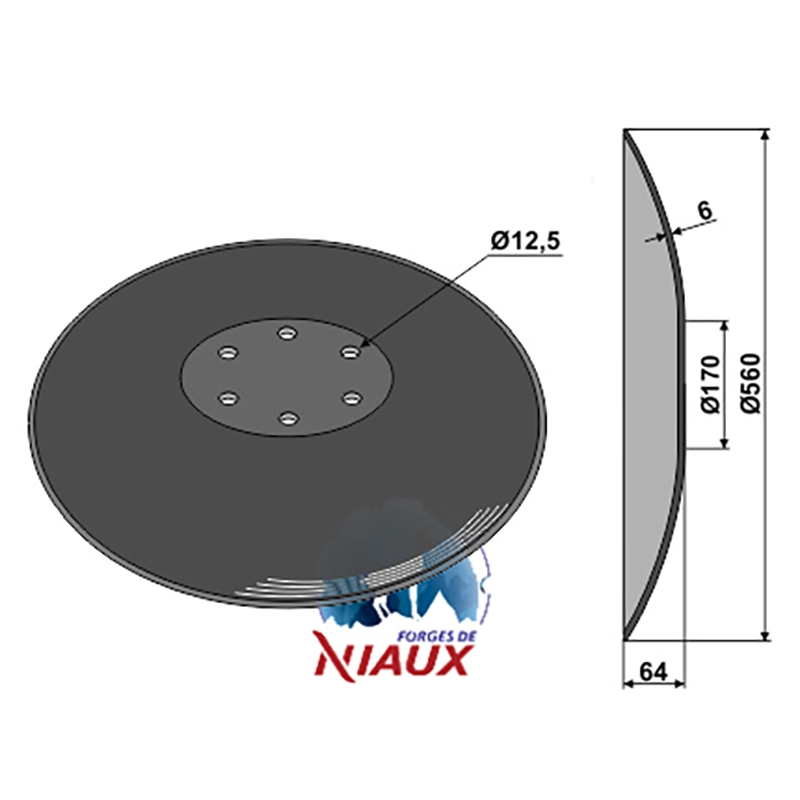 Landwirtschaft Bodenbearbeitung Scheibeneggen Scheibe glatt Niaux Landwirtschaft Bodenbearbeitung Scheibeneggen Scheibe glatt Niaux
