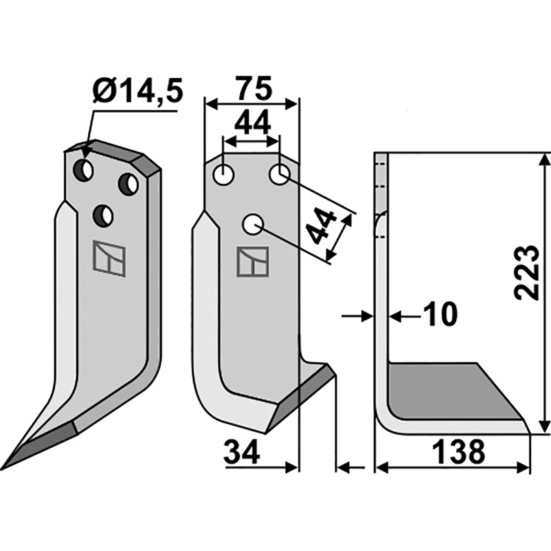 Maletti 0700 079 Fräsmesser, rechte Ausführung IHOF MAL-05R