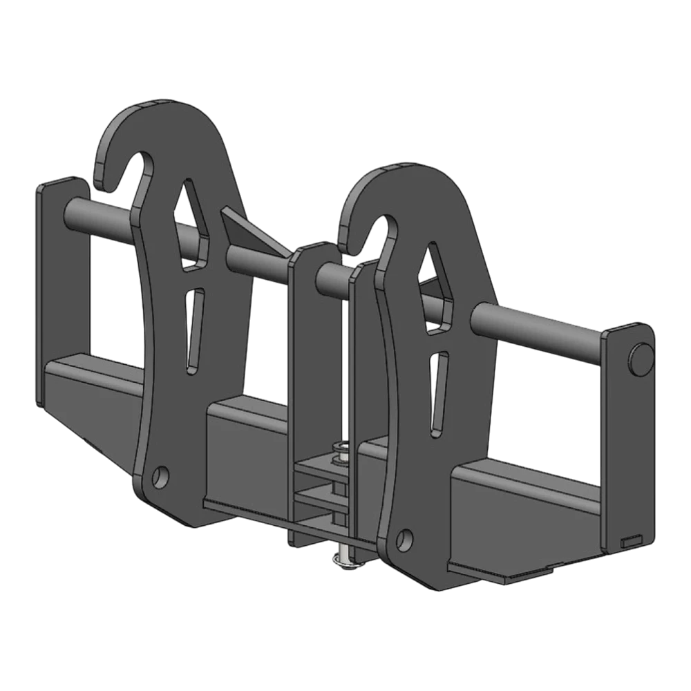 Adapterrahmen JCB schmal auf Merlo ZM2 – Adapteransicht 1