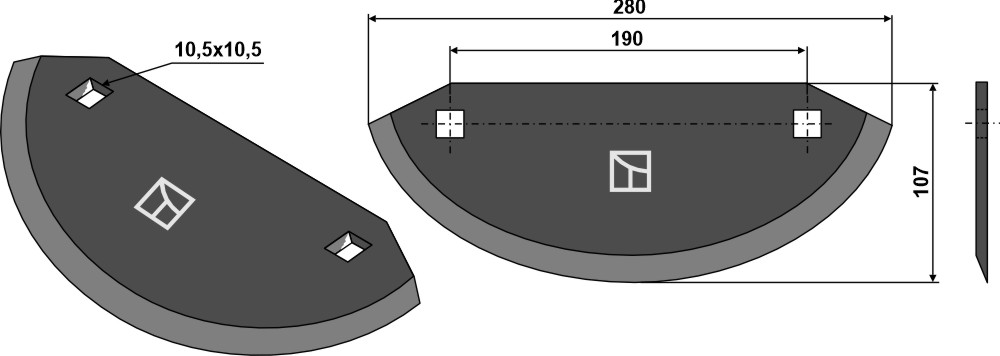 Futtermischwagenmesser