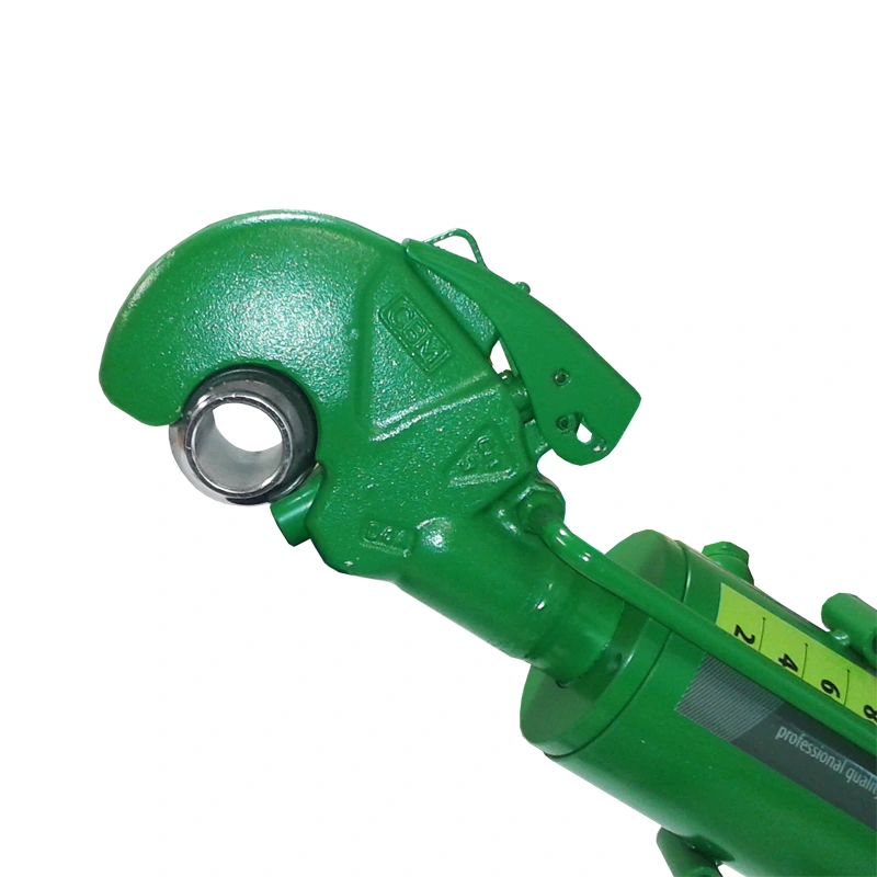 Hydraulischer Oberlenker JOHN DEERE Kat 3 mit CBM-Fanghaken grün Hydraulischer Oberlenker JOHN DEERE Kat 3