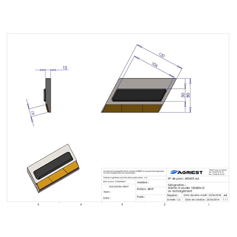 Flach Anschweissteil 120X80X12 Links Zus. Aufpanzerung Hartmetall Grubber Anschweißteile Flach Anschweissteil 120X80X12 Links Zus. Aufpanzerung Hartmetall