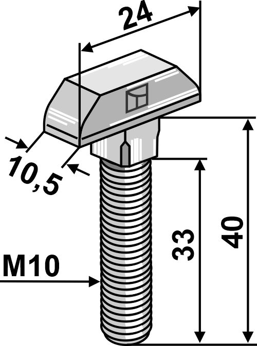 Kettenschraube - Verzinkte Ausführung |69-2-81 Industriehof Scherenbostel | Kettenschraube - Verzinkte Ausführung (69-2-81)