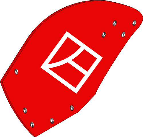 33.0132 Pflugteil Streichblech-Hinterteil - links (KK073237) passend für Kverneland