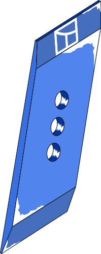 37.0002 Pflugteil Scharspitze MP293L - links (2701.12.02) passend für Rabe