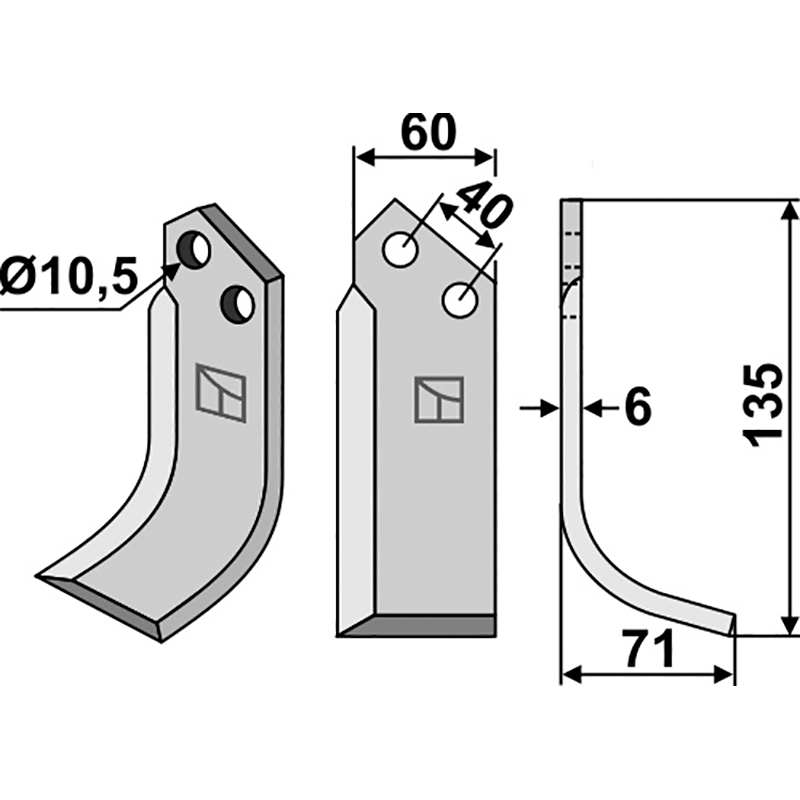 NAR-05R Fräsmesser, rechte Ausführung Nardi 5C5015 Fräsmesser, rechte Ausführung IHOF NAR-05R